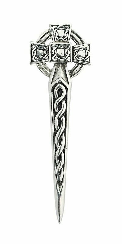 Celtic Cross Kilt Pin