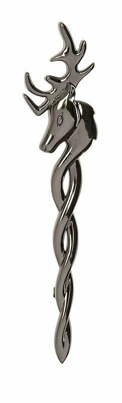 Stag Celtic Weave Kilt Pin
