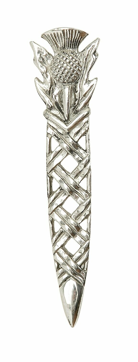 Thistle Weave Kilt Pin