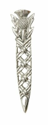 Thistle Weave Kilt Pin
