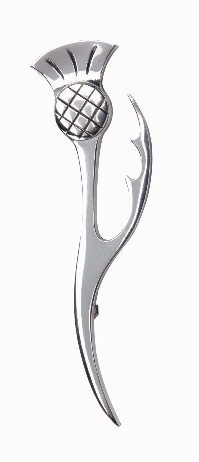 Thistle Leaf Kilt Pin