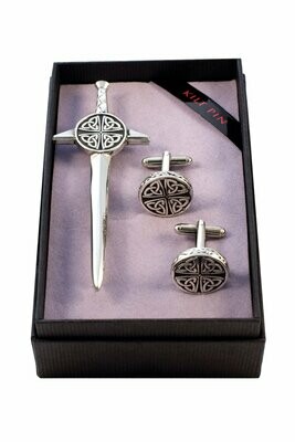 Celtic Kilt Pin & Cufflink Set
