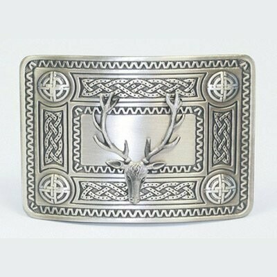 Stag Celtic knot Kilt Buckle