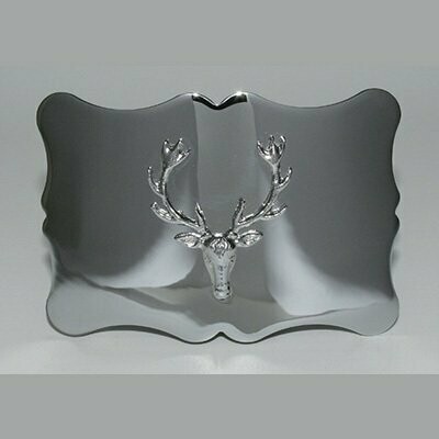 Stag Kilt Buckle, Finish: Chrome