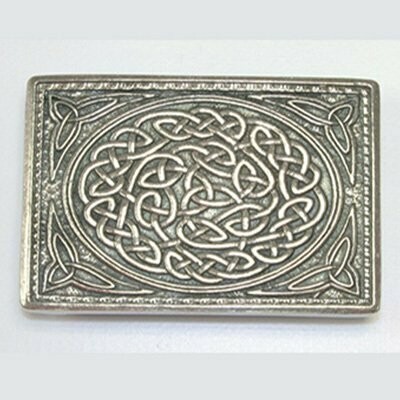 Knot Kilt Buckle, Finish: Chrome