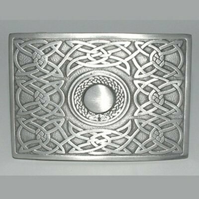 Pewter Knot Kilt Buckle
