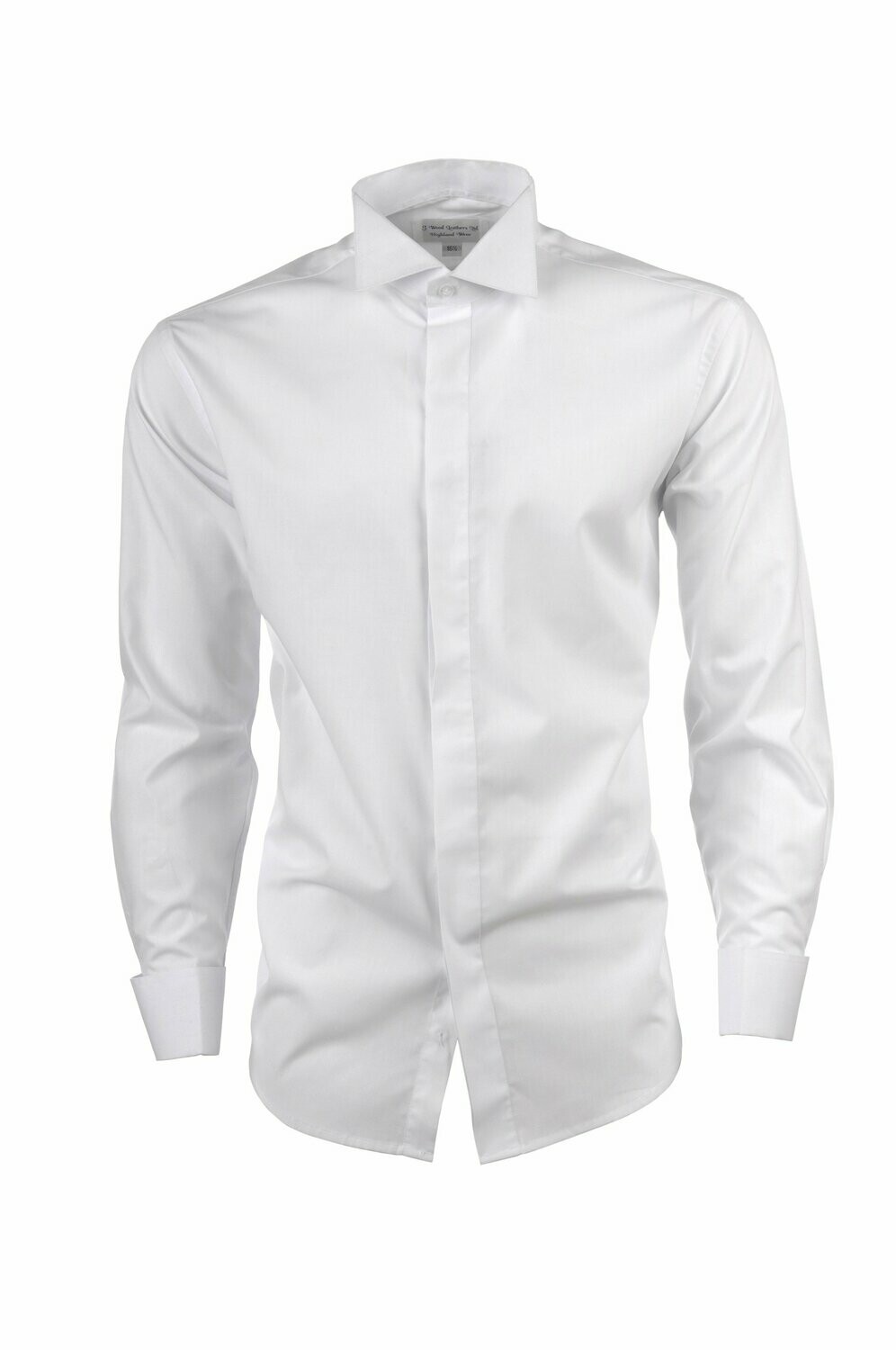 Victorian Splay Collar Shirt, Colour: White