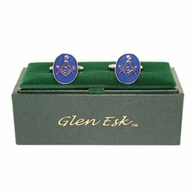 Blue Masonic Cufflinks