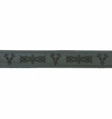 Leather Stag Kilt Belt