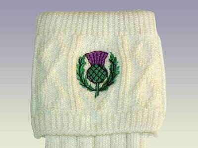 Thistle Ecru socks