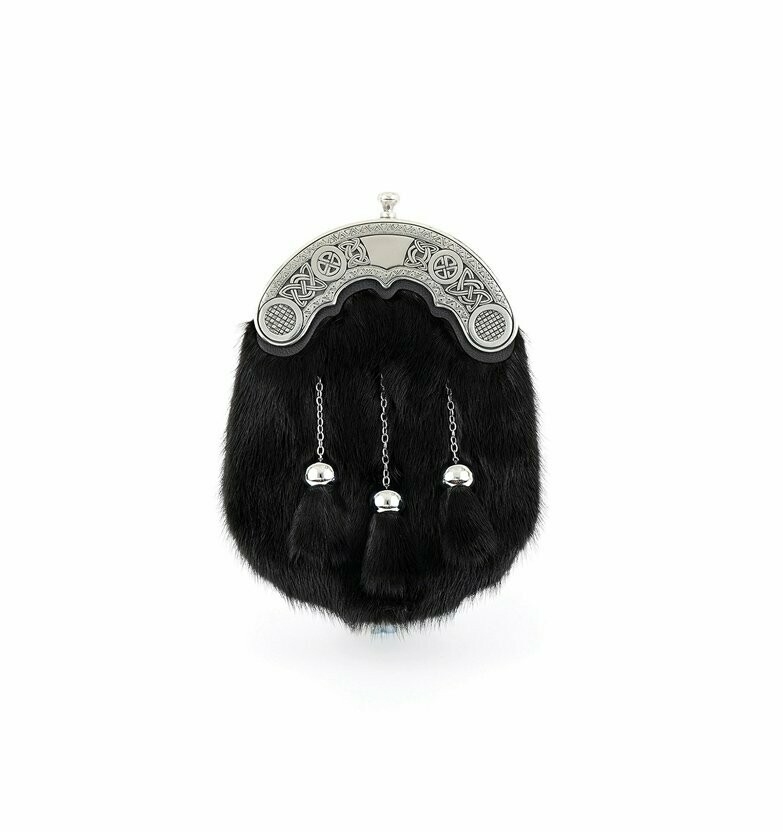 Black Mink Dress Sporran