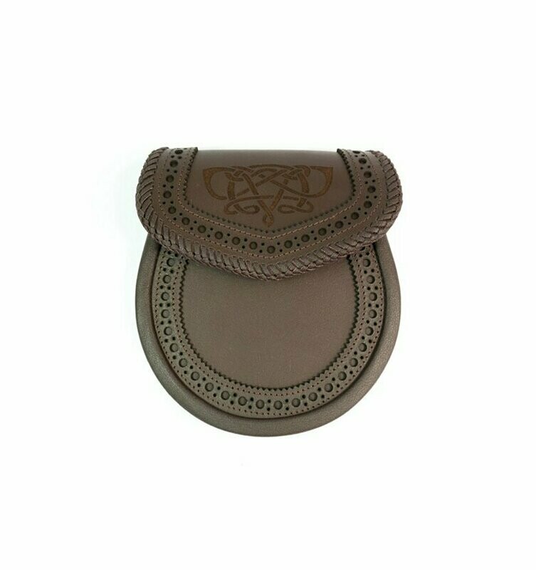 Laser Etched Dark Brown Sporran
