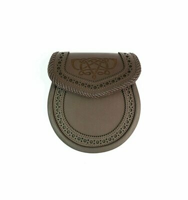 Laser Etched Dark Brown Sporran