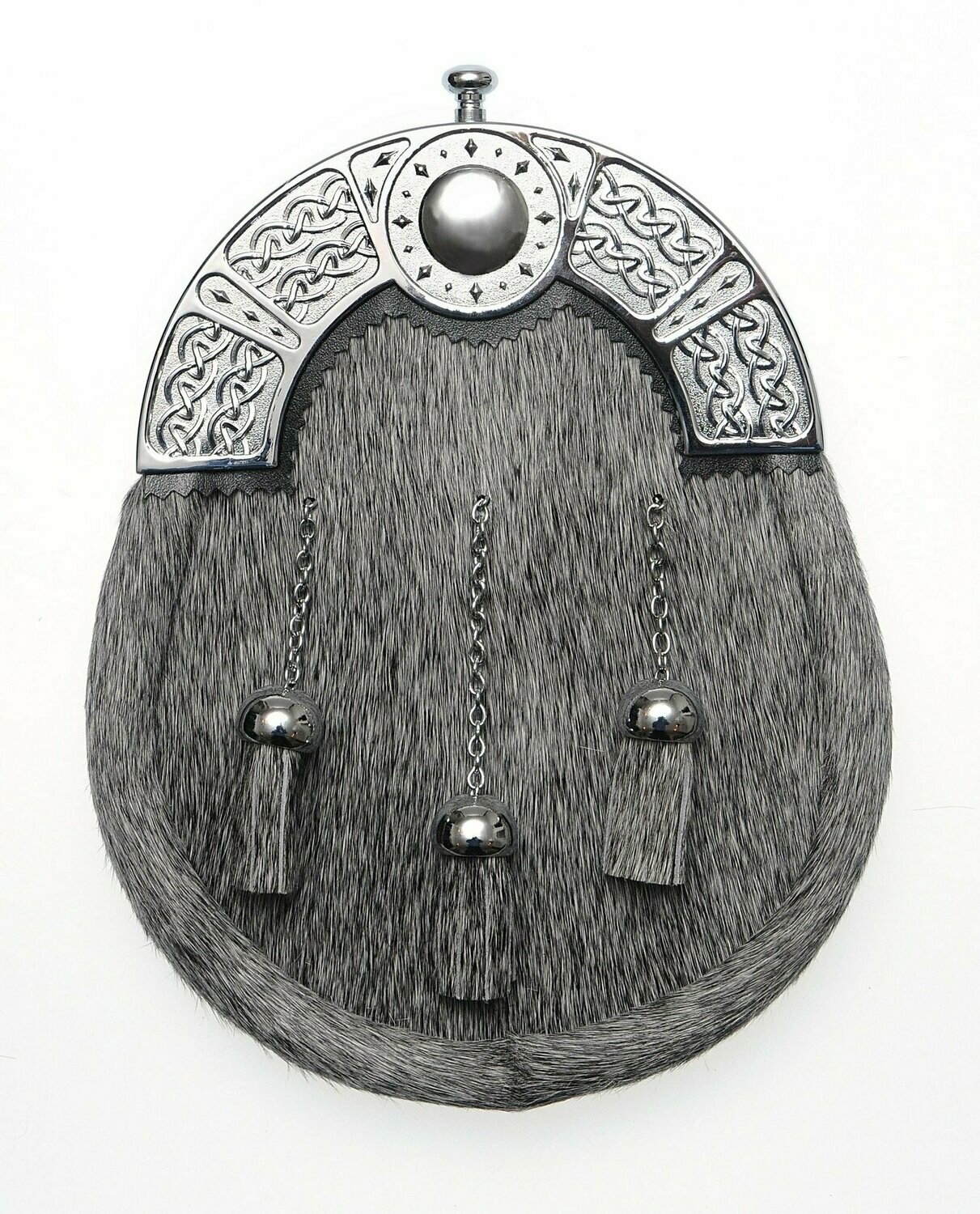 Chrome Zoomorphic Dress Sporran
