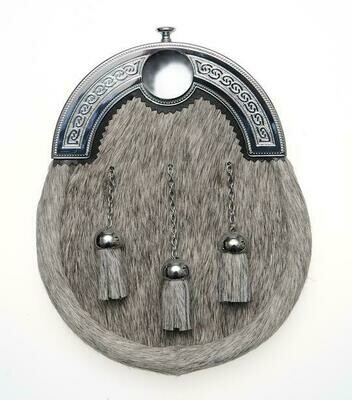 Chrome Plain Circle Dress Sporran