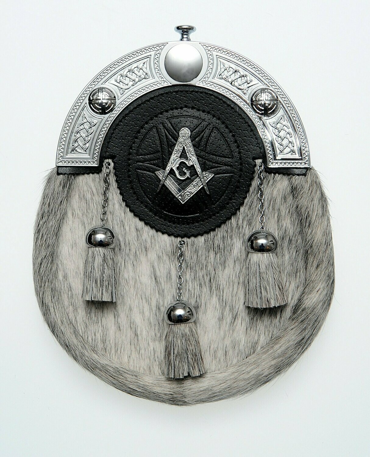 Chrome Masonic Dress Sporran