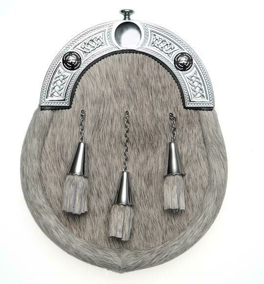 Chrome Celtic Cone Dress Sporran