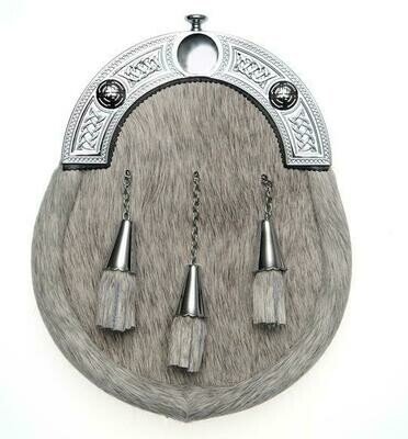 Chrome Celtic Cone Dress Sporran