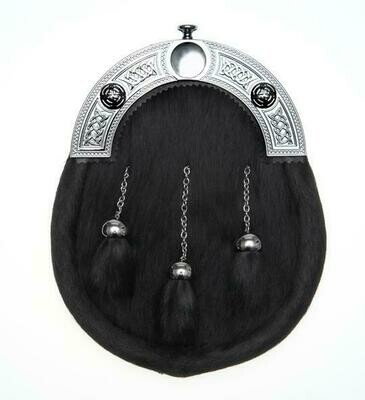 Black Chrome Celtic Dress Sporran