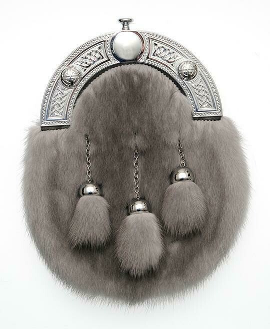 Chrome Sapphire Mink Dress Sporran
