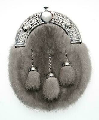 Chrome Sapphire Mink Dress Sporran