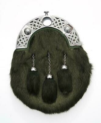 Dark Green Rabbit Dress Sporran