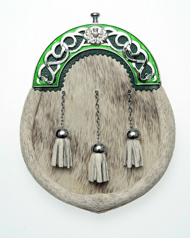 Chrome Green Enamel Dress Sporran