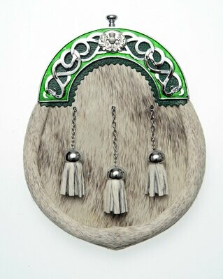 Chrome Green Enamel Dress Sporran
