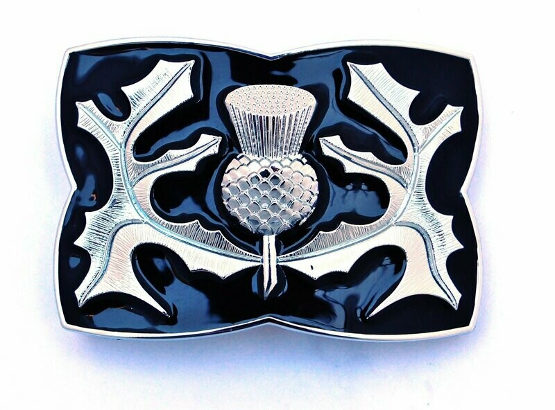 Chrome Enamel Kilt Buckle