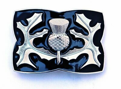 Chrome Enamel Kilt Buckle