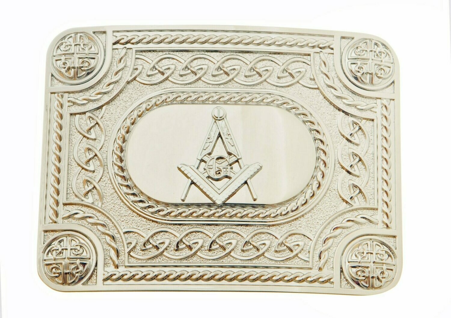 Chrome Masonic Kilt Buckle