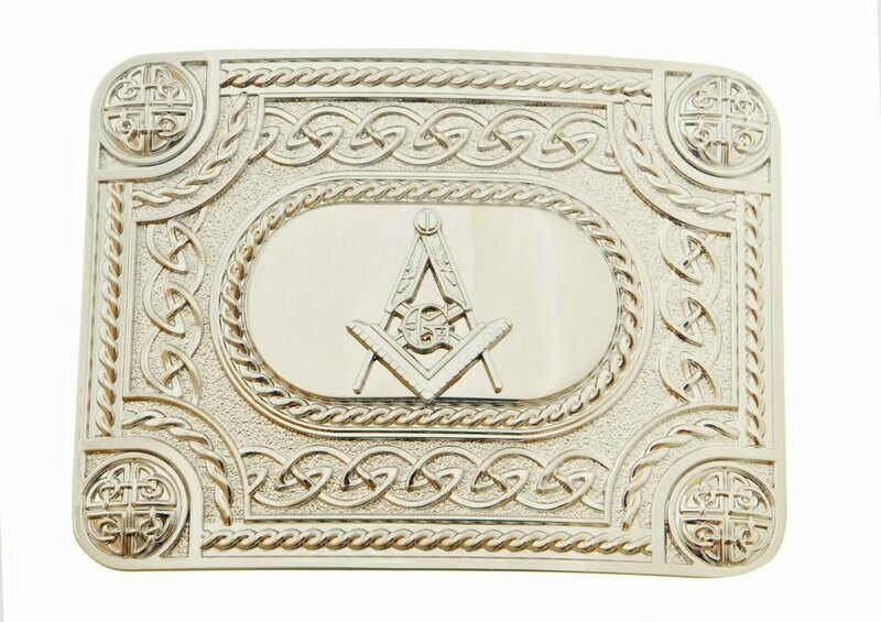 Chrome Masonic Kilt Buckle