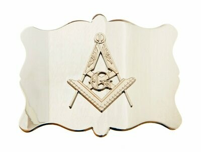 Chrome Plain Masonic Kilt Buckle
