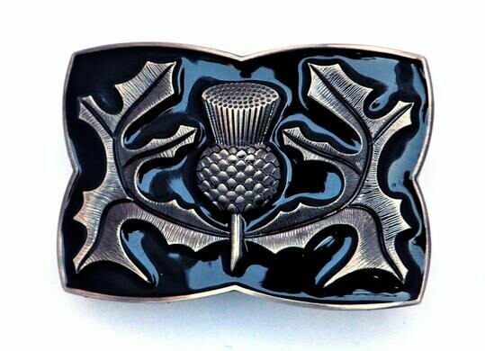 Antique Enamel Kilt Buckle