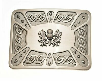 Antique Thistle Celtic Kilt Buckle