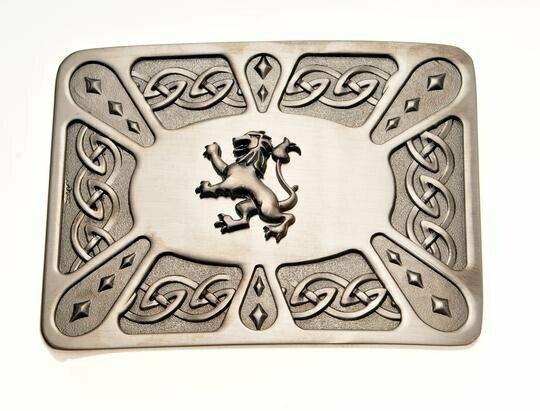 Antique Lion Kilt Buckle