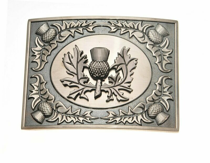 Antique Centre Thistle Kilt Buckle