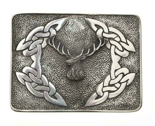 Stag Bulldog Kilt Buckle