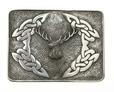 Stag Bulldog Kilt Buckle