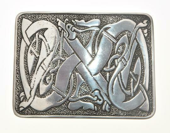 Dog Bulldog Kilt Buckle