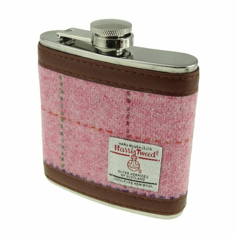 Harris Tweed Hip Flask
