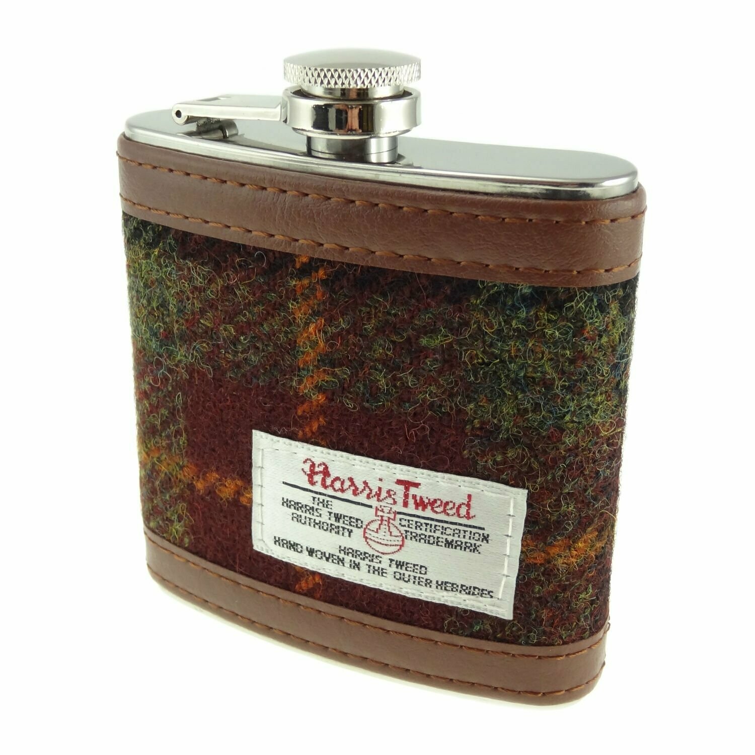 Harris Tweed Hip Flask