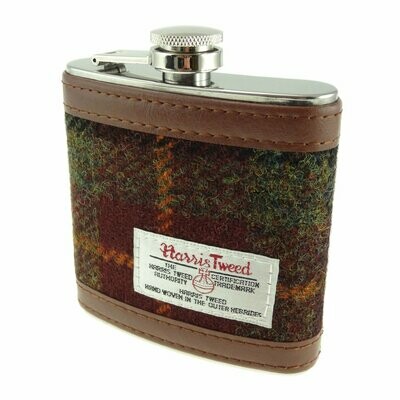 Harris Tweed Hip Flask