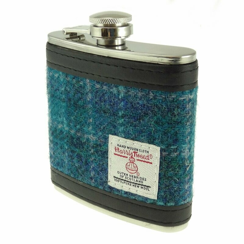 Harris Tweed Hip Flask
