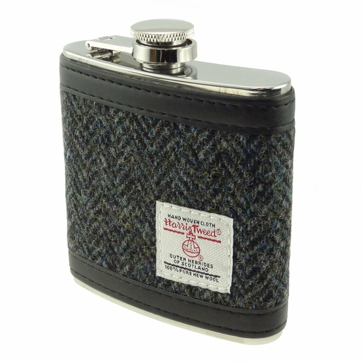 Harris Tweed Hip Flask