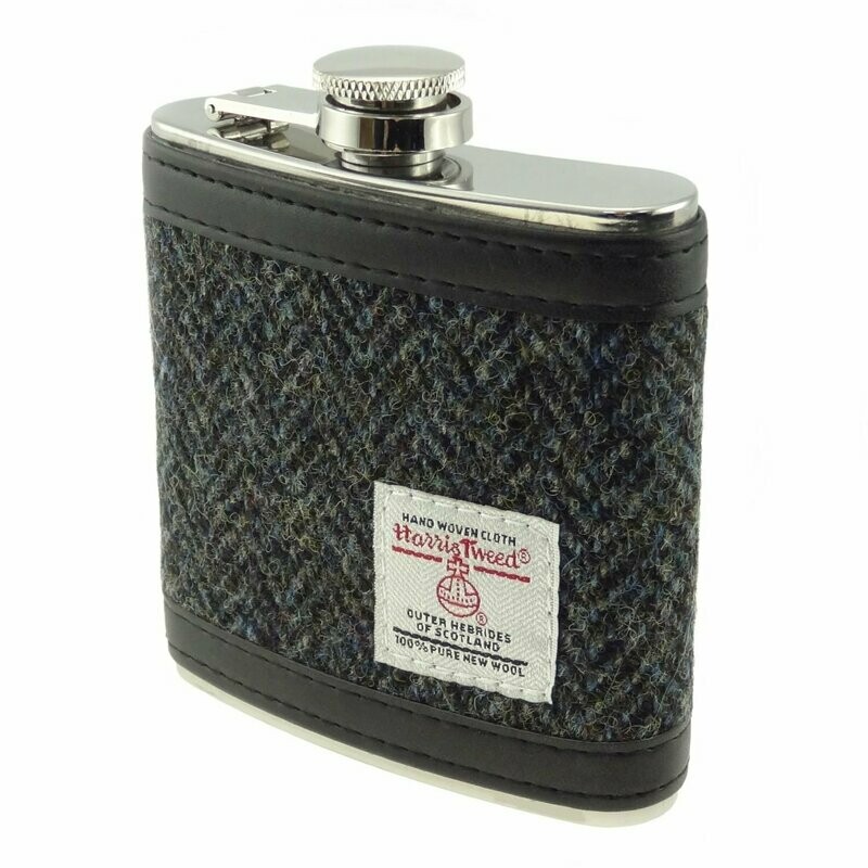 Harris Tweed Hip Flask