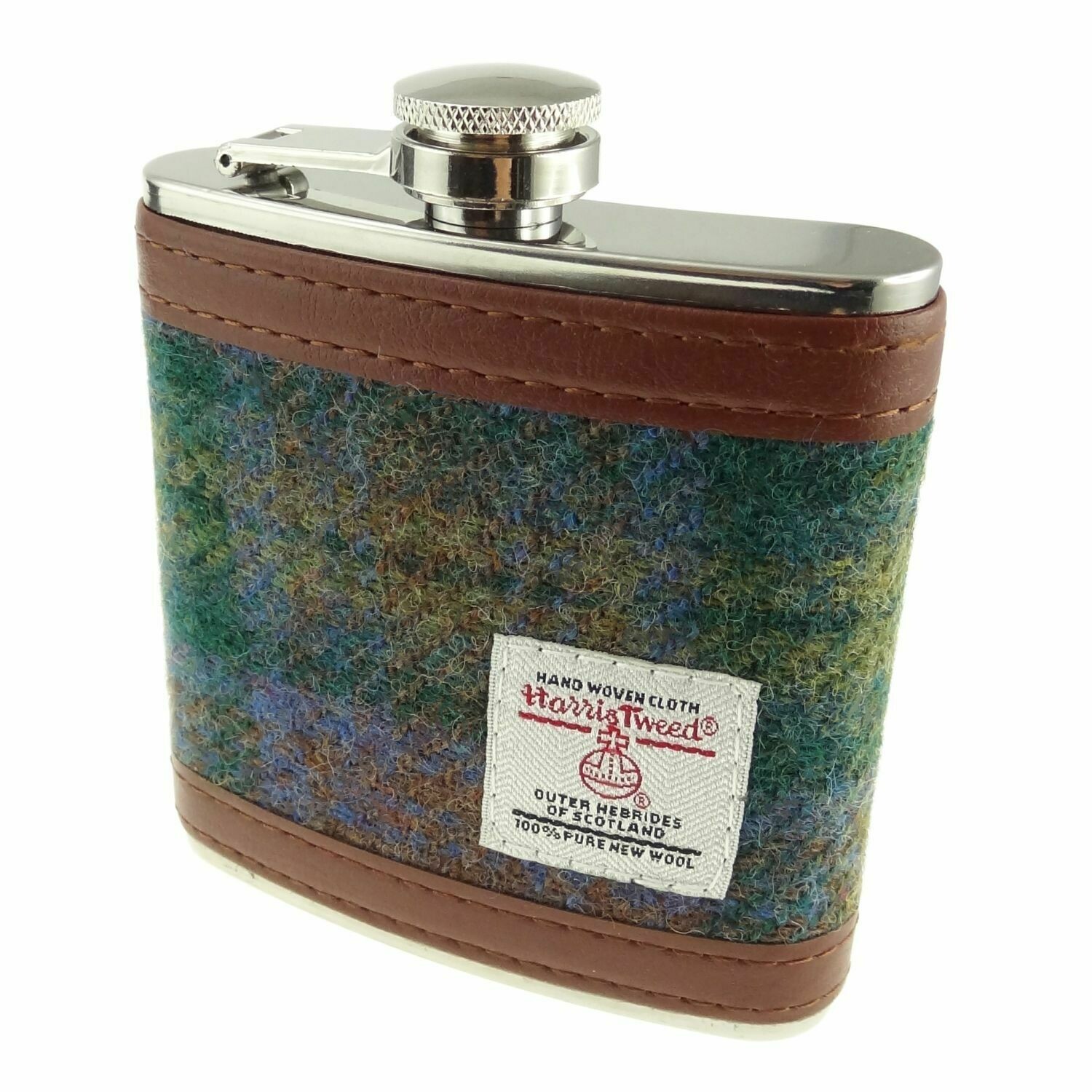 Harris Tweed Hip Flask