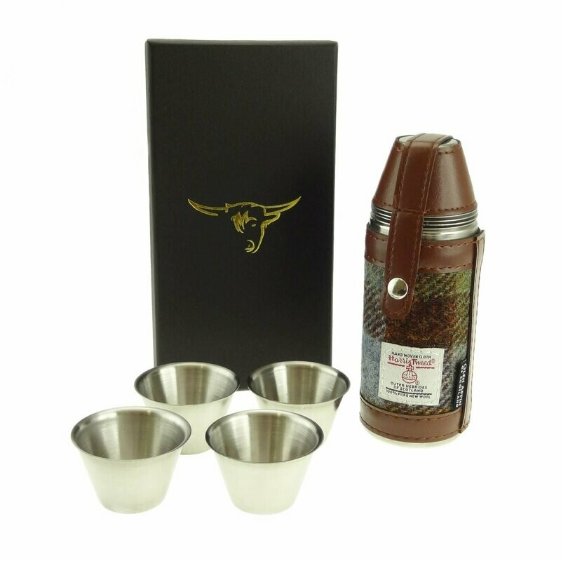 Harris Tweed Hunting Flask
