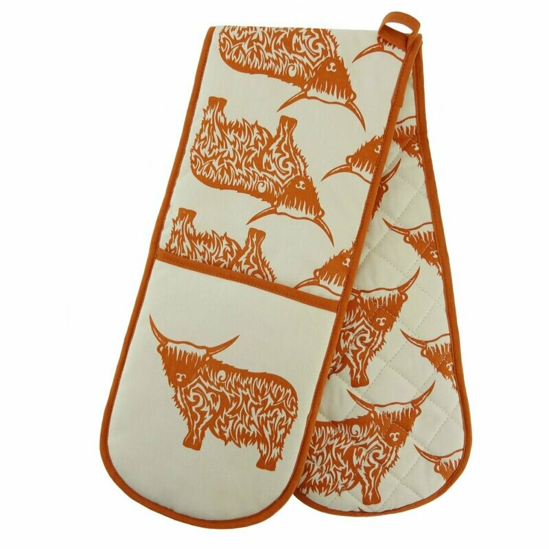 Highland Cow Oven Gloves