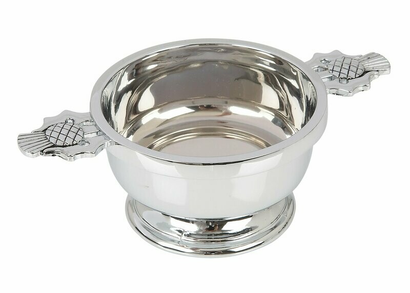 4" Thistle Chrome Plated Quaich
